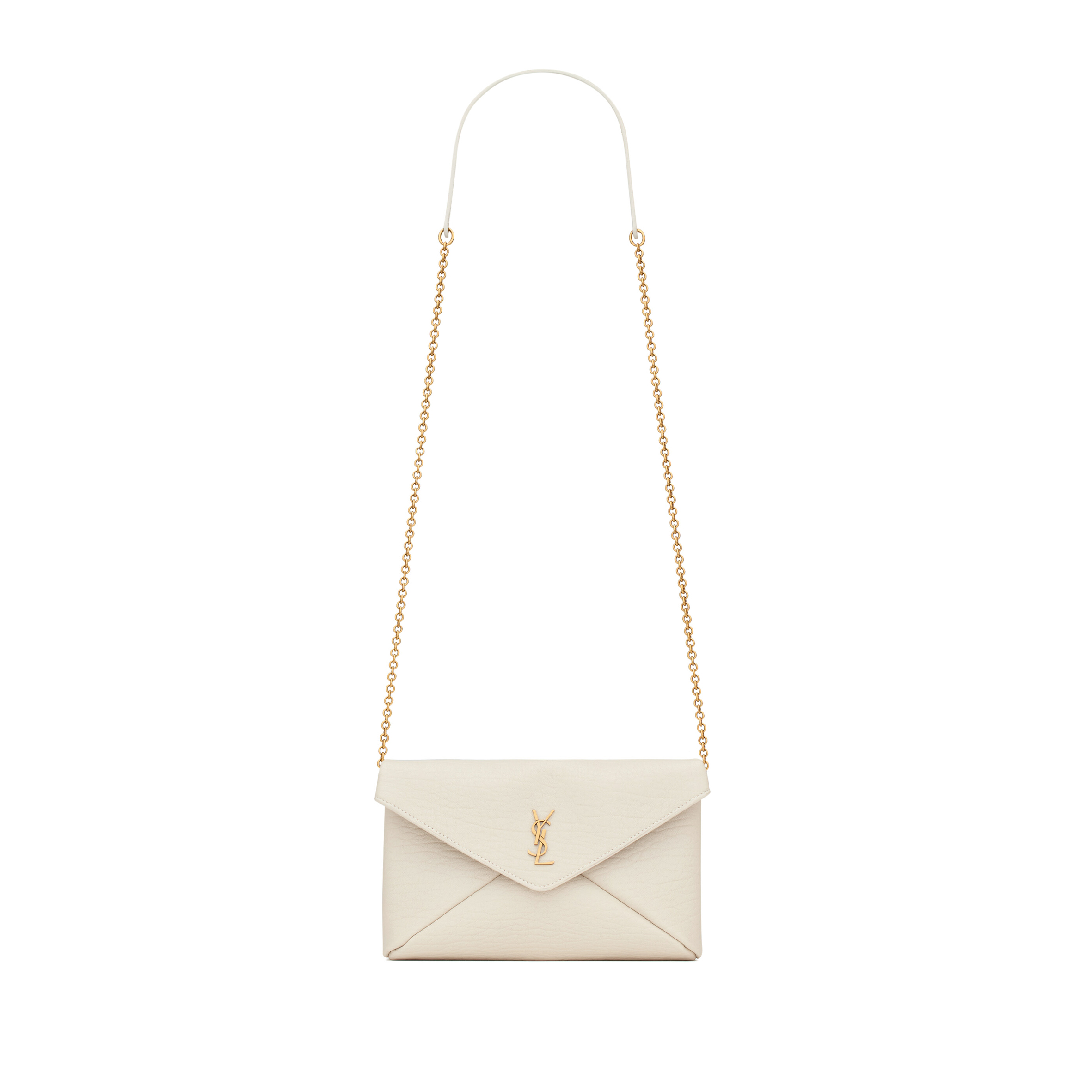YSL CASSANDRE CHAIN CLUTCH IN LAMBSKIN 819271AACYT9207 (19*12*3cm)